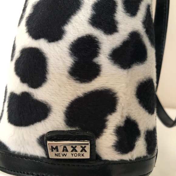 MEXX NY Cow Print Fur with Leather Trim Tote - Picture 4 of 8